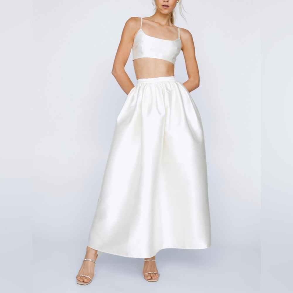 Nasty Gal Satin Cami & Maxi Skirt set